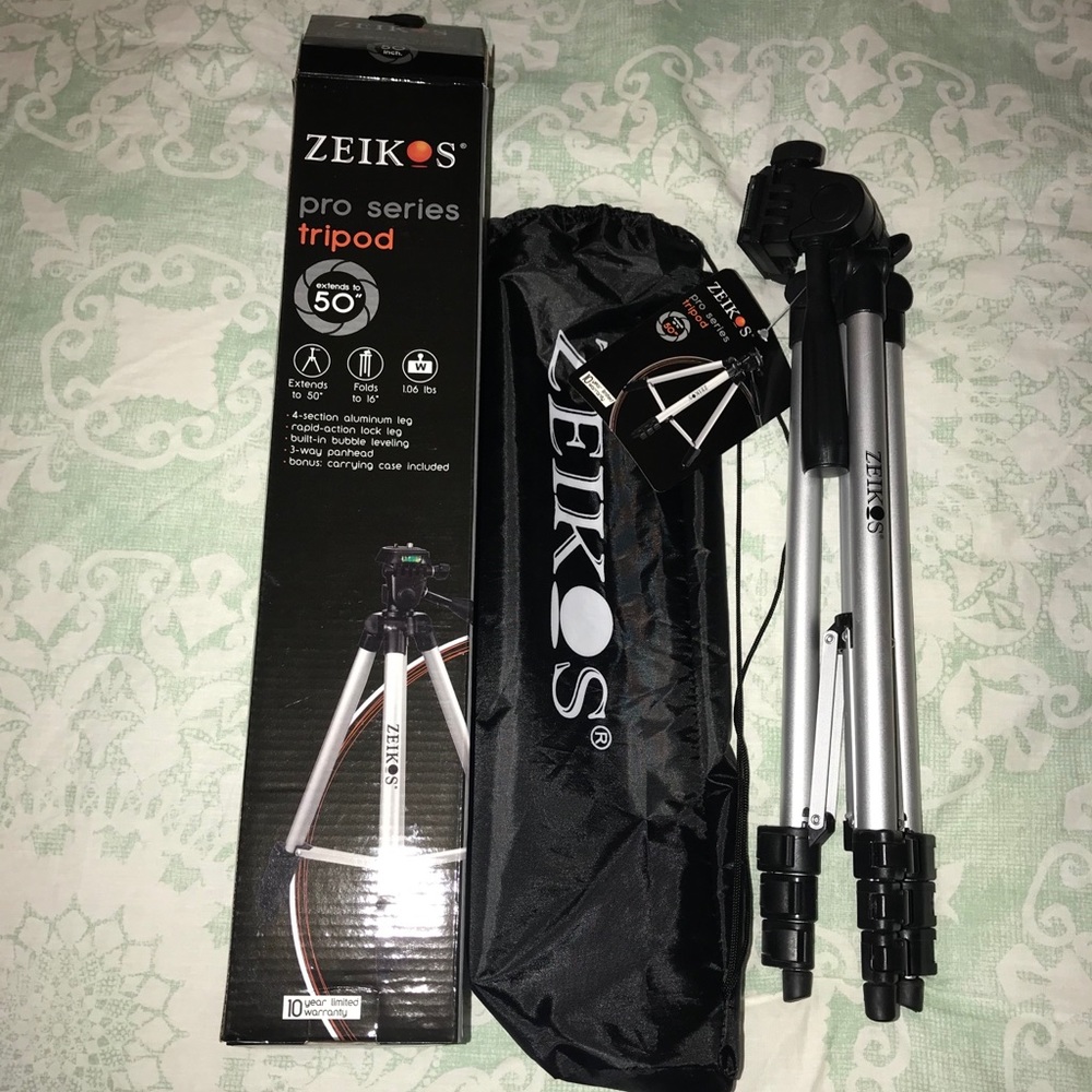 Zeikos Pro Series 50" Aluminum Camera Tripod